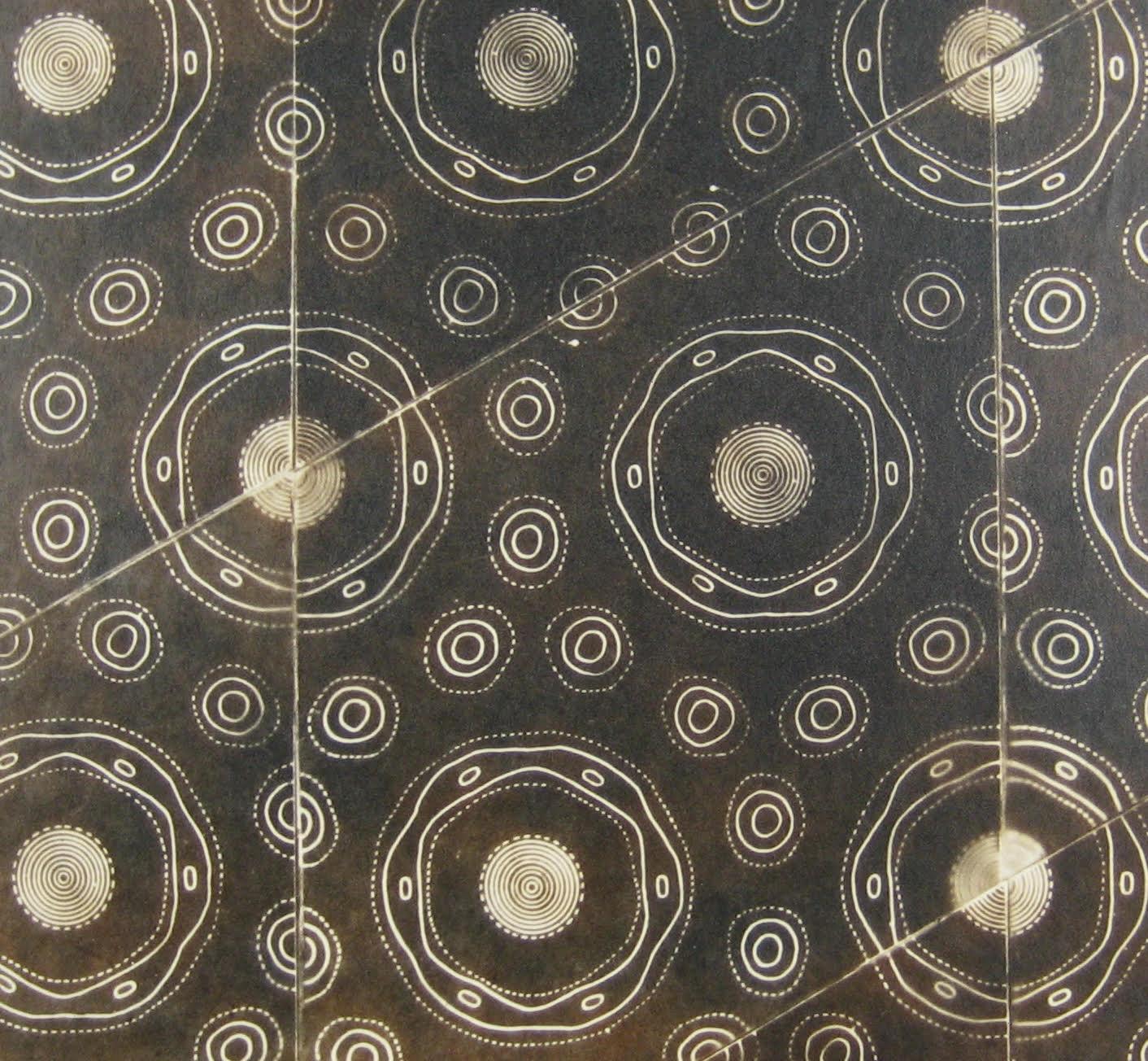 Photographic print of tiled haemoglobin diagram (detail). Helen Megaw Papers, V&amp;A Archives of Art and Design, 1977/3/517 © Colin Wilson, Estate of Helen Megaw, Courtesy of Victoria and Albert Museum, London.